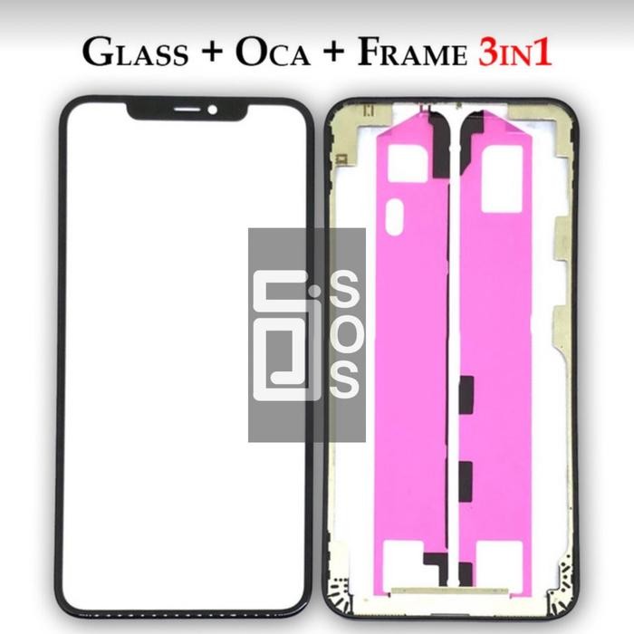 KACA LCD/GLASS LCD / KACA TOUCHSCREEN - OCA - FRAME IPHONE 11 PROMAX