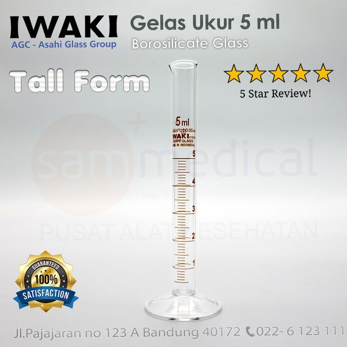 IWAKI GELAS UKUR MEASURING CYLINDER GELAS TAKAR - 1000 ML