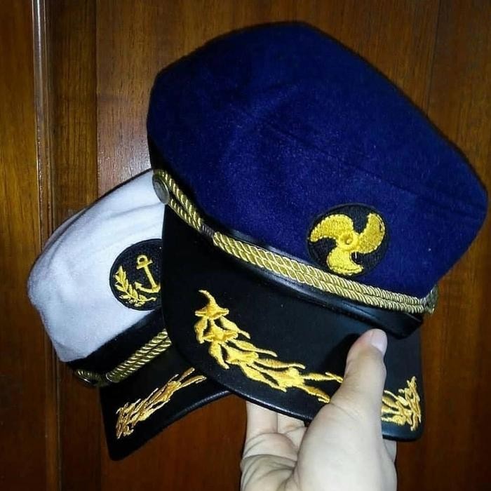 (Allthebest) TOPI PELAUT TOPI KAPTEN TOPI SAILOR SAILOR HAT TOPI PELAYARAN