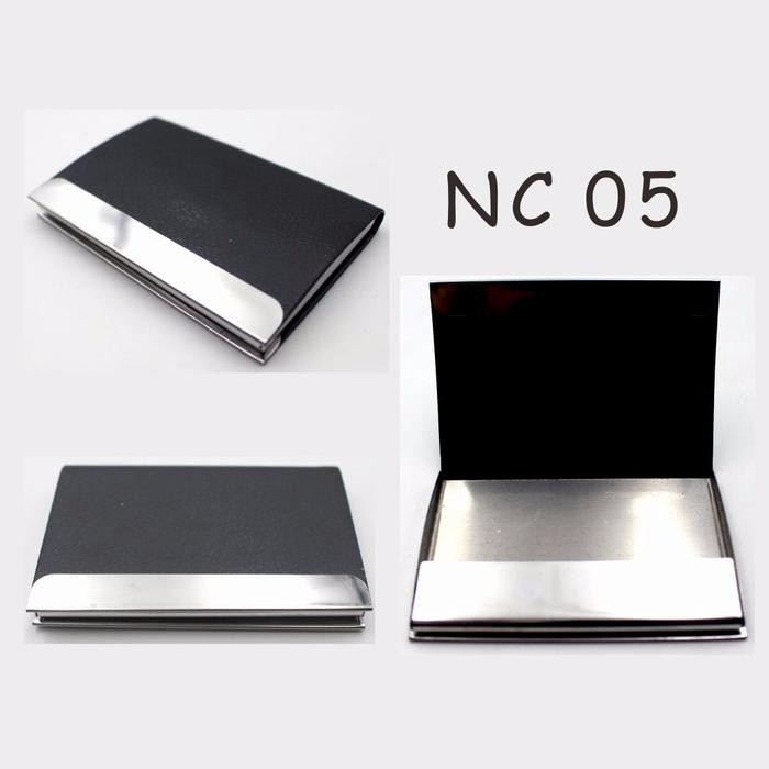 

Baru Tempat Kartu Nama Kulit Polos Simple Elegan - Name Card Holder NCC 05