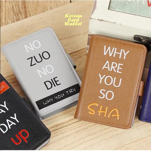

Baru Korean Card Wallet "WHY ARE YOU SO" - Dompet Kartu Muat 20 Kartu