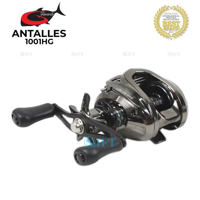 Reel Bc G-Tech Antalles 1001 Hg Salt Water Bait Casting Rawa Muara Sungai Laut Gtech