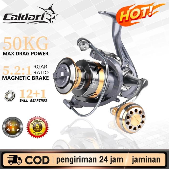 Caldari Reel Spinning Reel Fishing Reel Stainless Steel Full Metal Cup Saltwater Reel Pancing