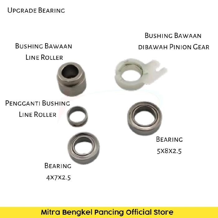 Set Upgrade 1000 - 5000 Shimano Nexave Aernos Sienna Catana Upgrade Bearing Carbontex