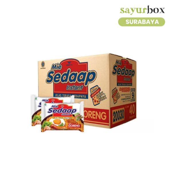 

Sedaap Mie Goreng 90 gram x 40 pcs 1 kardus (Sayurbox) - SURABAYA