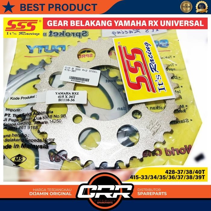 Gear Gir Belakang Ger SSS 415 / 428 Jupiter Z RX King F1ZR Jupiter MX 135 Old / New Vega R Crypton