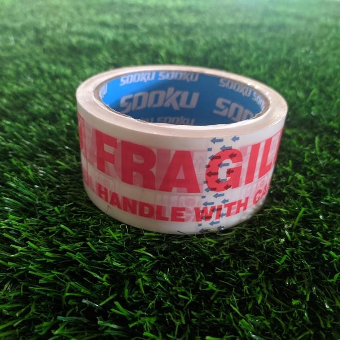 

Lakban Fragile Putih 2 inch