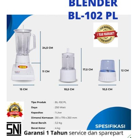 MIYAKO Blender BL-102 PL / BL 102PL / BL 102 PL / BL-102PL / 102-PL