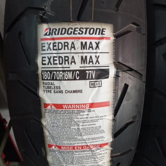 Ban Luar Bridgestone Battlax Exedra Max Ukuran 180/70-16