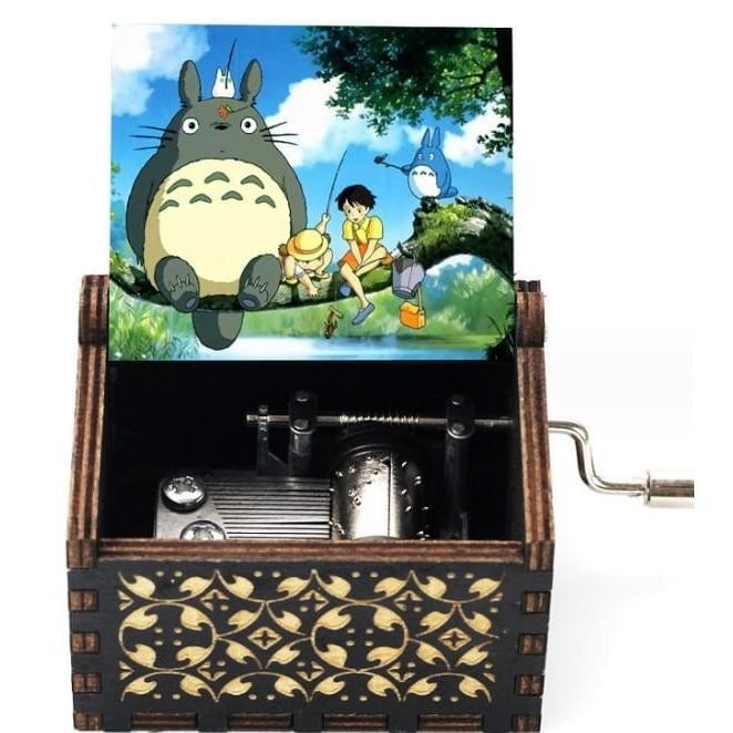 Tersedia Kotak Musik Akrilik Totoro Music Box Pajangan Anime Hadiah Lucu