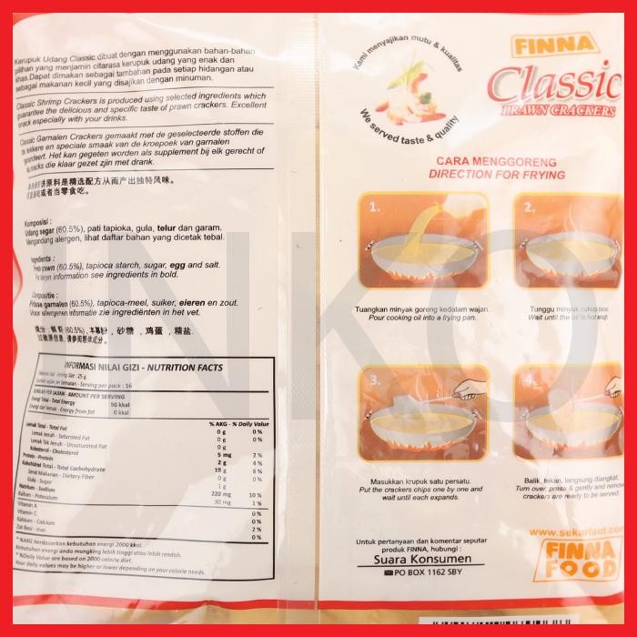 

Finna Kerupuk Udang Classic 400Gr Terlaris