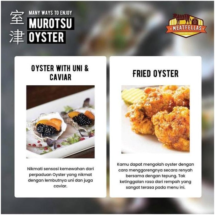 

Tiram Murotsu Oyster Size S,M,L Best Quality Asli 100% Original