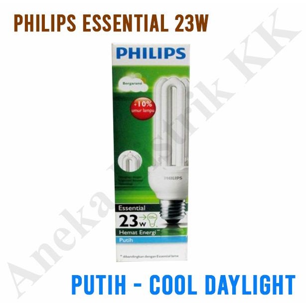 PHILIPS ESSENTIAL 23W BATANG ESSENSIAL 3U 23 W Watt 23Watt BERGARANSI