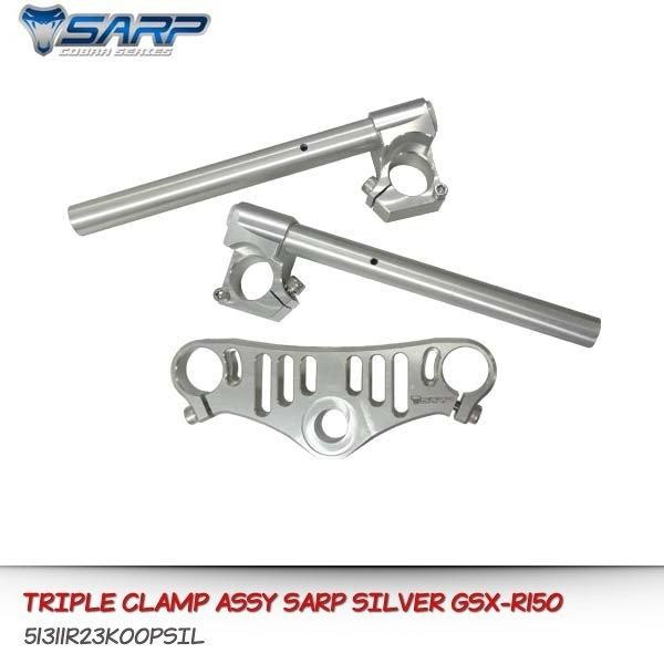 triple clamp tripleclamp sarp silver stang segitiga suzuki GSX R ori (TERBAIK) (TERBARU) (TERMURAH)