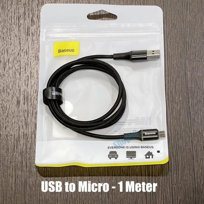 (Allthebest) Baseus Halo USB to Micro Type C Lightning iPhone Cable Fast Charge PD