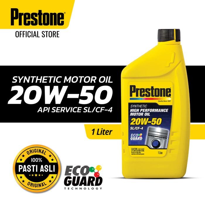 Prestone Synthetic Motor Oil 20W-50 1L Oli Mesin Mobil Sintetik