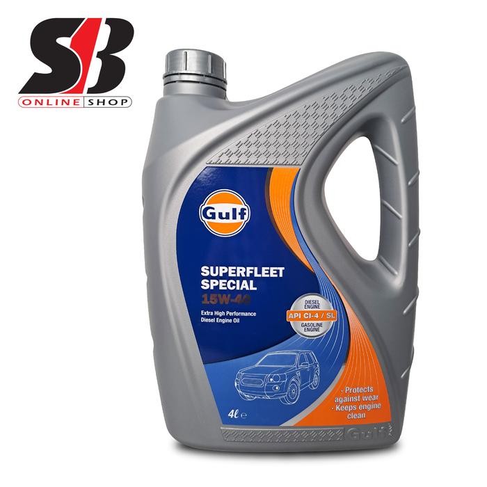 GULF - SUPERFLEET SPECIAL 15W-40 4 LITER - Oli Mobil Diesel / Bensin