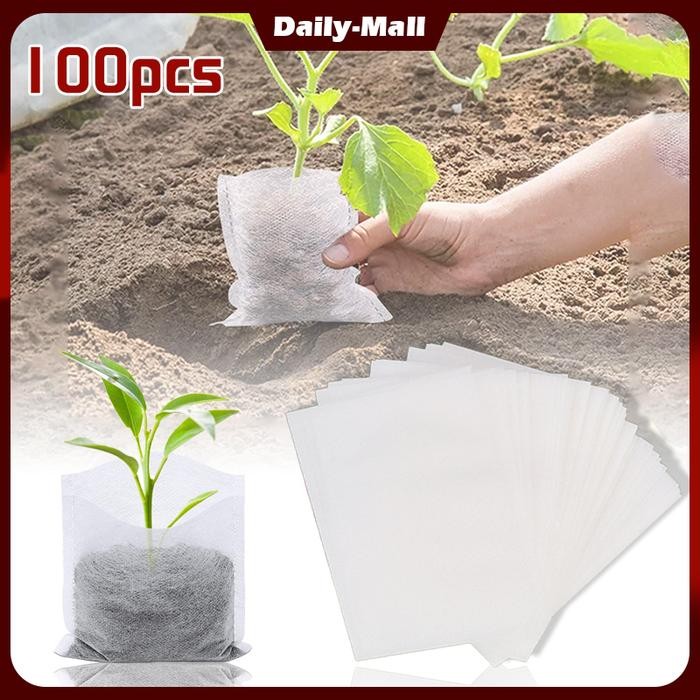 Seedling Bag 100 Lembar Polybag Semai Benih Polibag Semai Bibit Sayuran Polybag Semai Cabai