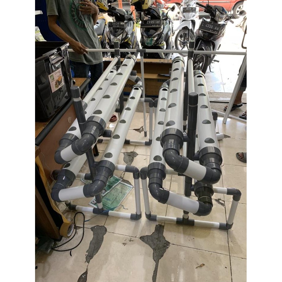 instalasi Hidroponik DFT set lengkap isi 48 lobang Paket modul