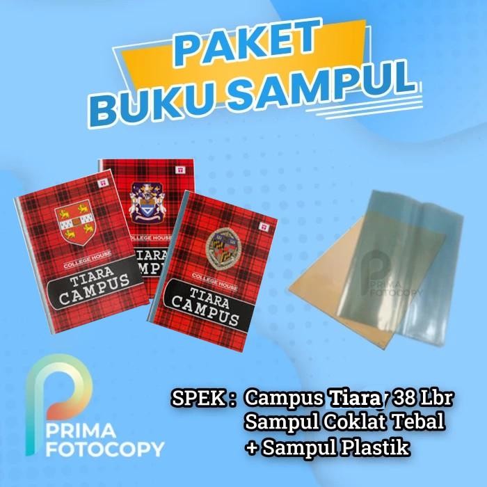 

Buku Langsung Sampul Campus Tiara 38 Coklat Tebal Dengan Plastik