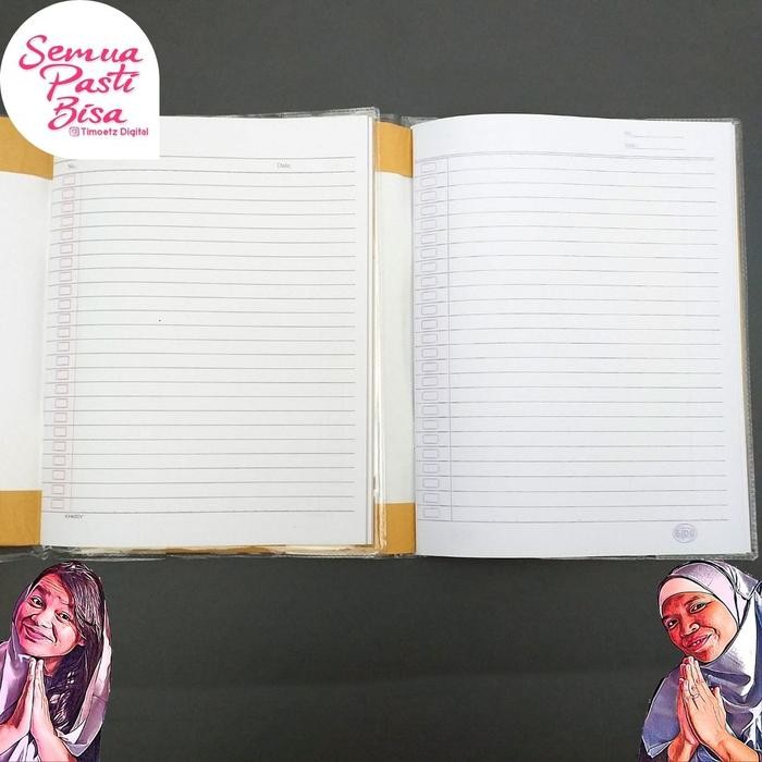 

(Paket) Buku Tulis Kwarto 58 +Sampul Coklat+ - Free Label Nama - Buku Tulis Sidu Kertas