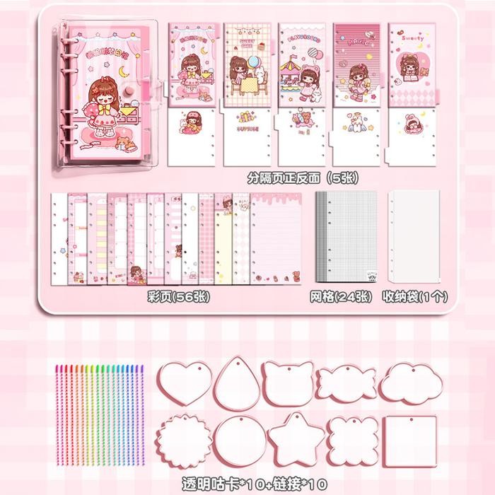 

Journal Kit Stiker Lucu Diary Set Buku Jurnal Binder Aesthetic