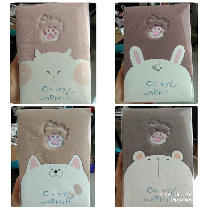 

My Warmth Fux Cover Mixed Notebook B6 - Fluffy Diary - Catatan Diary