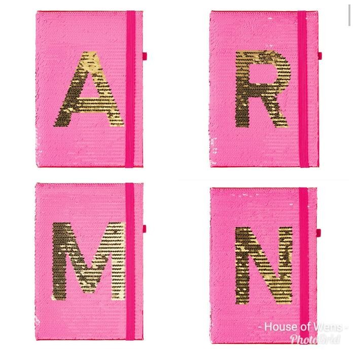 

Smiggle Alpha Sequin A5 Notebook