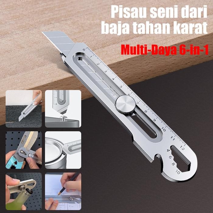

Cutter pisau 18mm multifungsi baja cutter besi stainless besar 10pc pisau set cutter pisau pemotong