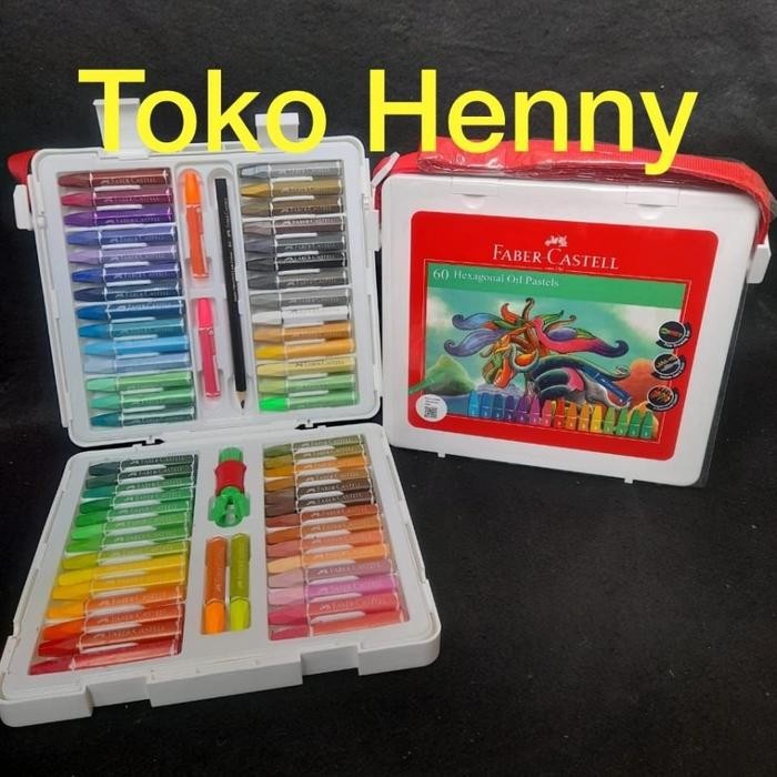 

Crayon Oil Pastels Faber Castell isi 60 warna - Alat Tulis - Stationery