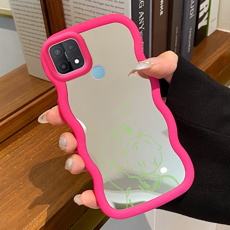 Casing HP Untuk OPPO A15 A15s A35 4G Case Anak laki-laki dan perempuan Macaron Softcase Silikon luna