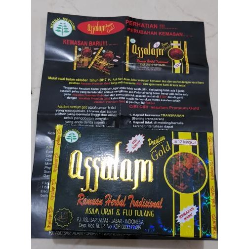new assalam gold - herbal asam urat alami