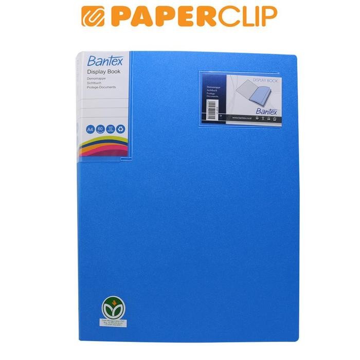 

Clear Holder Bantex 3147 A4/60 Cobalt Blue - Folder Plastik Transparan Bantex Berkualitas