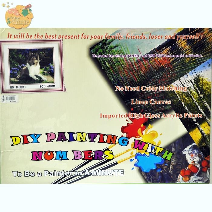 

Diy P 30X40 Lassie D-031 (Painting/Mewarnai Dengan Angka)