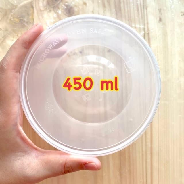 JT ThinWall Mangkok 450 ML - Kontainer Makanan Merk PUSPAN - ISI 25 PC