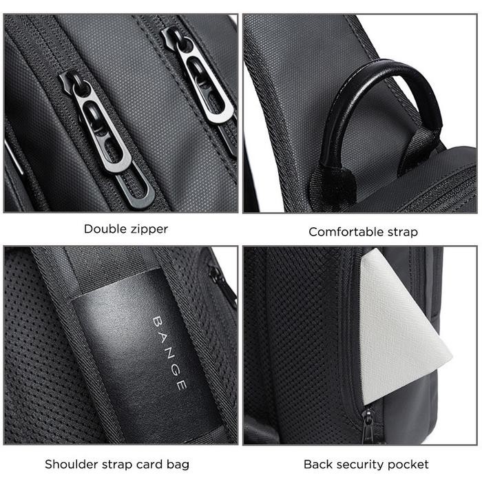 Bg22002 Tas Selempang Bange Sling Bag Cowok Ipad 9.7 Usb