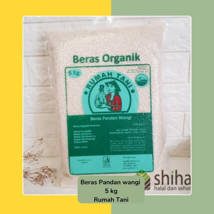 

Sale terbaru SHIHA - Beras Organik Pandan Wangi Rumah Tani (organic certified) 5 kg Ready
