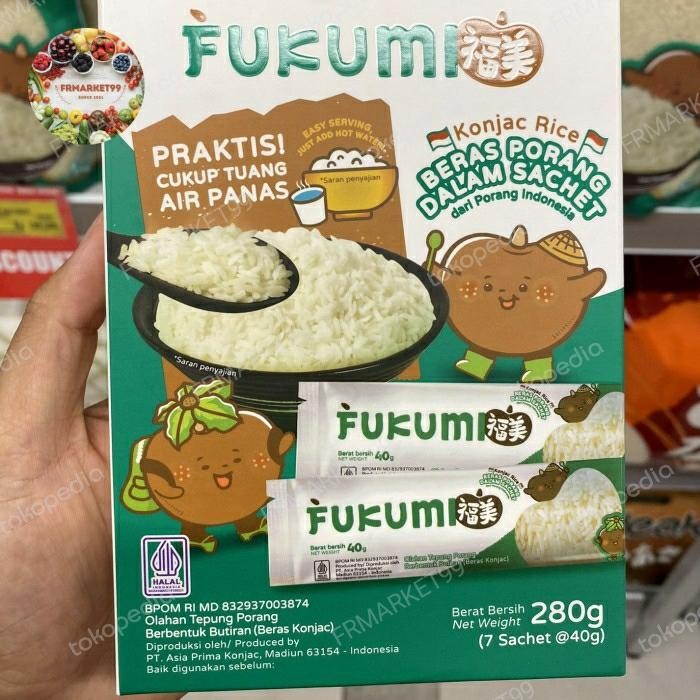 

Promo Terlaris Fukumi Beras Porang Konjac Rice Dalam Sachet Beras Fukumi 280 grm Ready