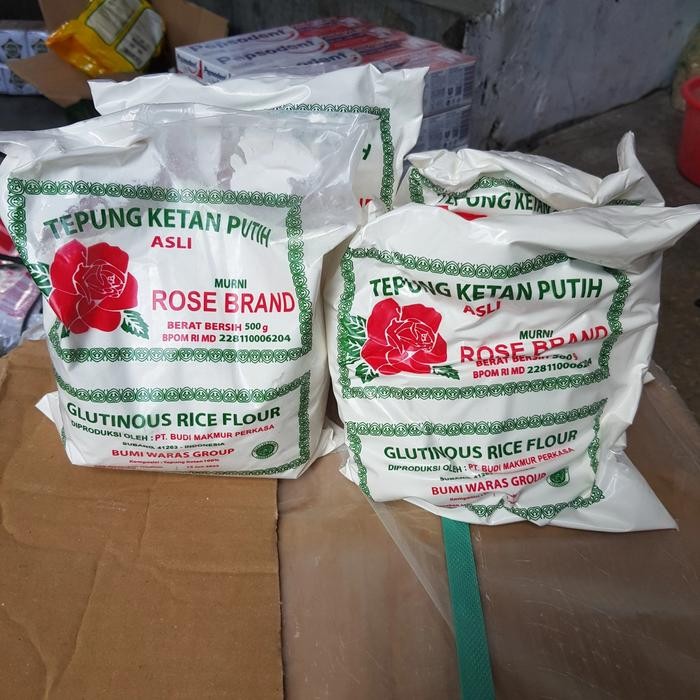 

Promo Terlaris tepung ketan merk Rosebrand 500gr. Ready