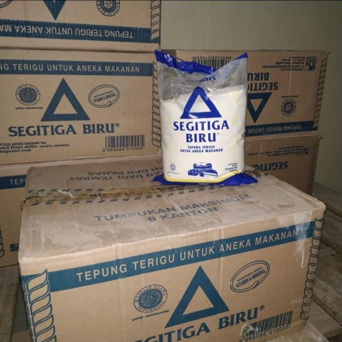 

New tepung terigu segitiga biru 1 kg Ready