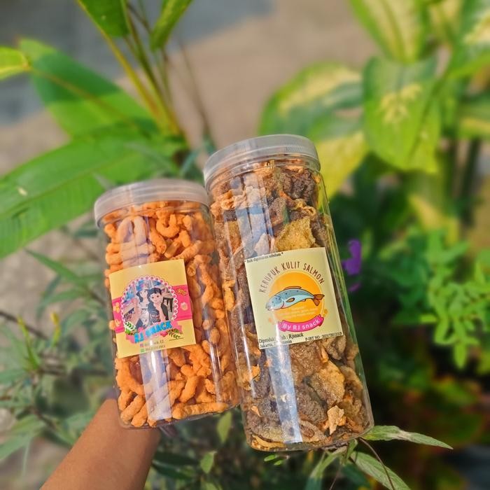 

Sale terbaru Duo Hemat Stik Keju 220gr dan Kerupuk Kulit Salmon 150gr Premium Food Snack Ready