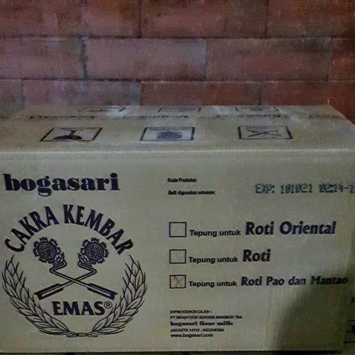 

New TEPUNG CAKRA KEMBAR EMAS PAO DAN MANTAO 5KG - TEPUNG UNTUK PAO HALAL Ready