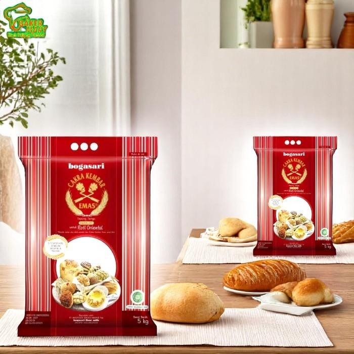 

Sale terbaru Bogasari Tepung Cakra Kembar Emas Roti Oriental 5Kg Ready
