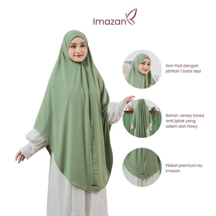 pita Imazan ~ Halwa Series Khimar Syar'i Jumbo Jersey Premium/ Korea Khimar Syar'i Praktis Khimar