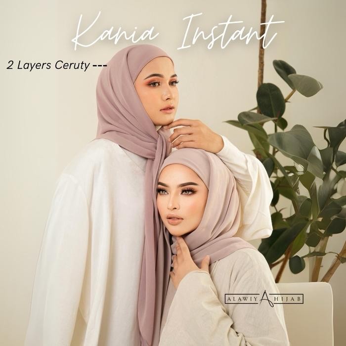 pita Kania Instan Segitiga Inner 2IN1 2 Layer Anti Pusing / Hijab Instan Segi Empat Inner