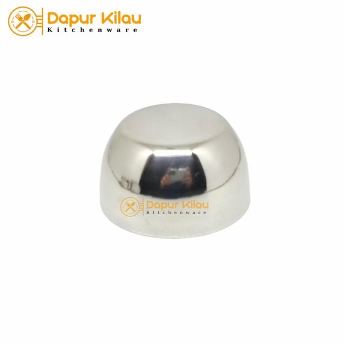 (Allthebest) Mangkok Kecil Mini Stainless Tebal Tempat Bumbu Saos Kecap 6-8.5 cm