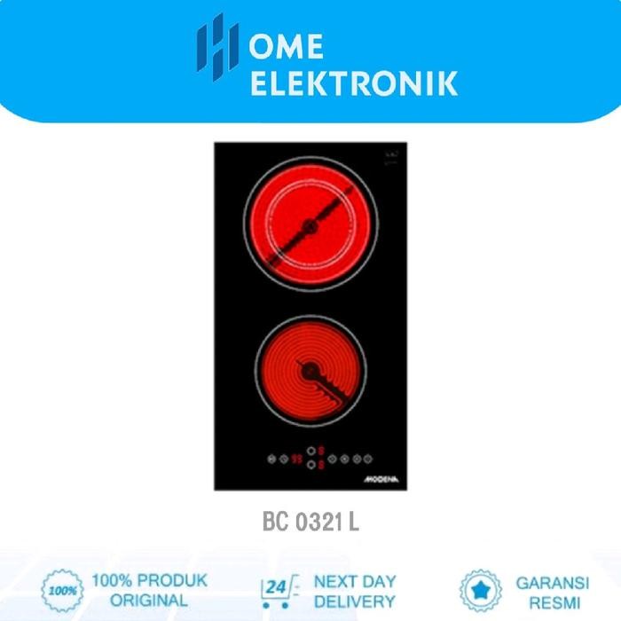 Modena Kompor Listrik Tanam Ceramic Bc 0321 L - 2 Tungku Kompor Listrik Modena