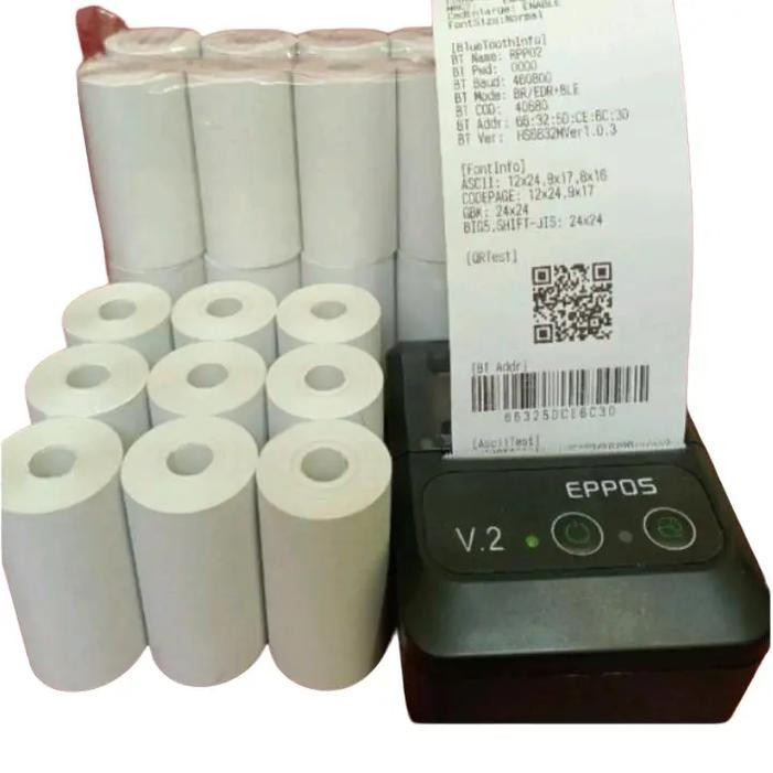 

ID 20 KERTAS THERMAL UKURAN 58X30MM UNTUK MESIN PRINTER MINI BLUETOOTH UKURAN 58MM SINTETIS HITAM
