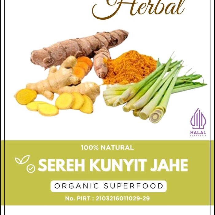 

KUNYIT JAHE DAN SERAI : TUMERIC GINGER LEMONGRASS TEA ISI 30 TEA BAG MINUMAN HERBAL