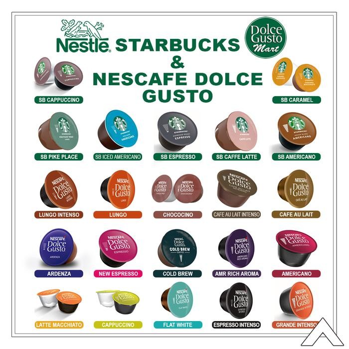 

CAPSULE NESCAFE DOLCE GUSTO ECER SATUAN ALL VARIAN RASA - KOPI KAPSUL HARGA SATUAN